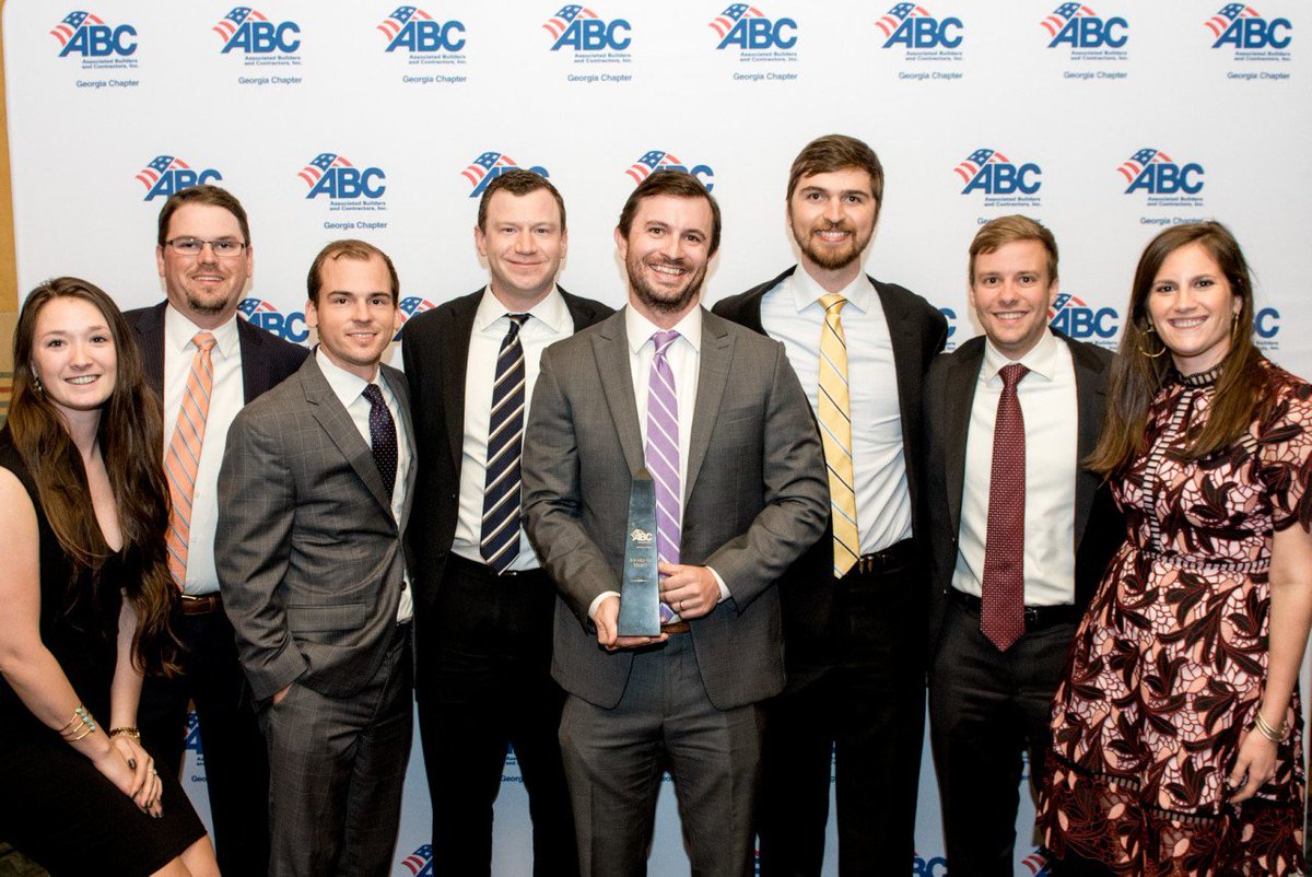HITTContracting's tweet photo. Congratulations to our Atlanta team for winning 12 awards at the @ABCofGA 2018 Excellence in Construction Awards, including top honors for their NCR World Headquarters project. #HITTAtlanta https://t.co/elXhMDeHBO