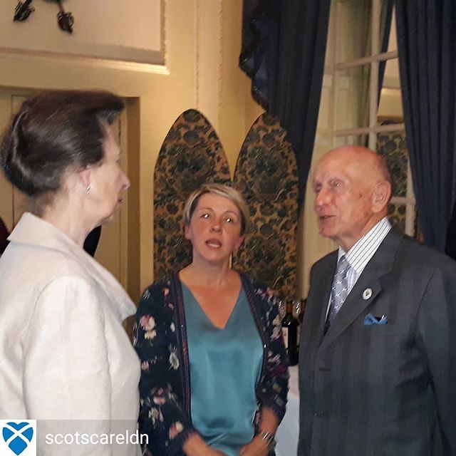 Regrann from @scotscareldn -  Our CEO Shona Fleming and Trustee Wylie White chatting with HRH The Princess Royal about @scotsingreatwarlondon and @scotscareldn at the commemorative book launch of Scots on Great War London - A Community At Home And On The… ift.tt/2KjIg1X