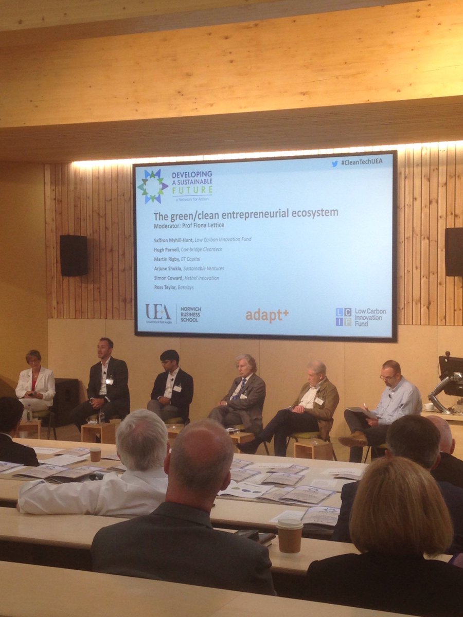Time to listen to other agents of the green ecosystem! #CleanTechUEA