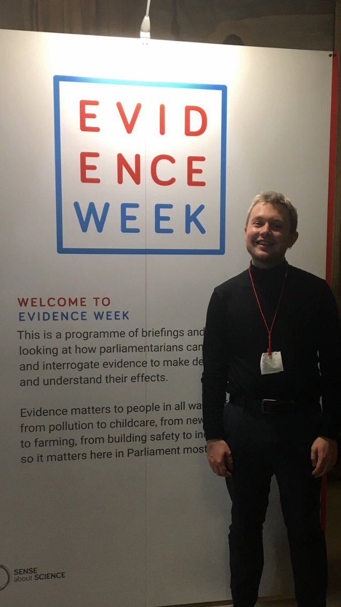 Our PhD student <a href="/thomaschaloner/">Dr Thomas Chaloner</a> is in Parliament helping <a href="/senseaboutsci/">Sense about Science</a> with their #EvidenceWeek - what a great opportunity and cause!