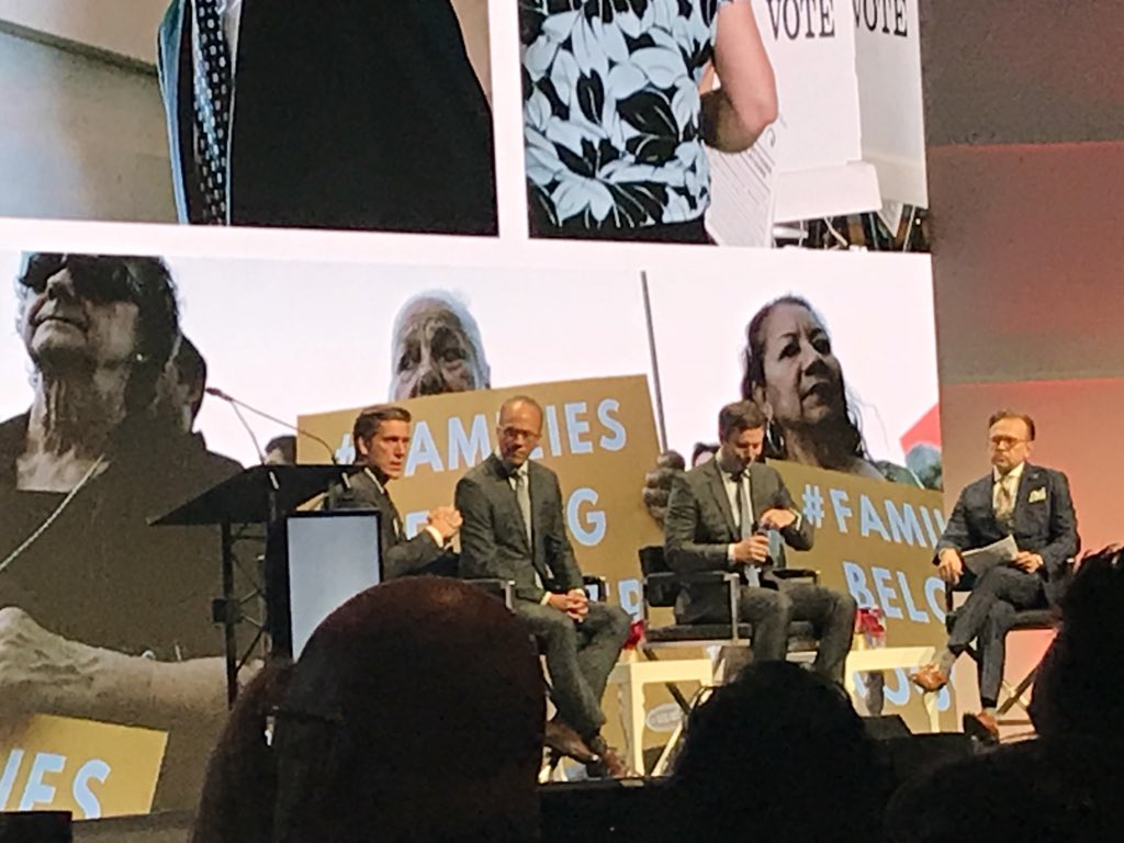 patmayo's tweet photo. That’s some top notch stuff up their.  @DavidMuir representing. #Promax2018 https://t.co/ReFQaqtO7d
