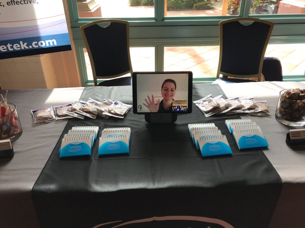 Interpretek's tweet photo. Good morning #APSE2018! Stop by the #interpretek booth for a live demo of deaf access solutions today. https://t.co/eoRFW04ZAv