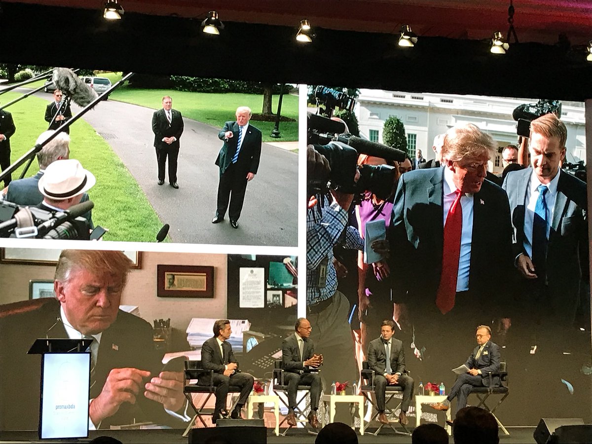 .@LesterHoltNBC :: @DavidMuir :: @jeffglor share the stage at Promax|BDA #StationSummit