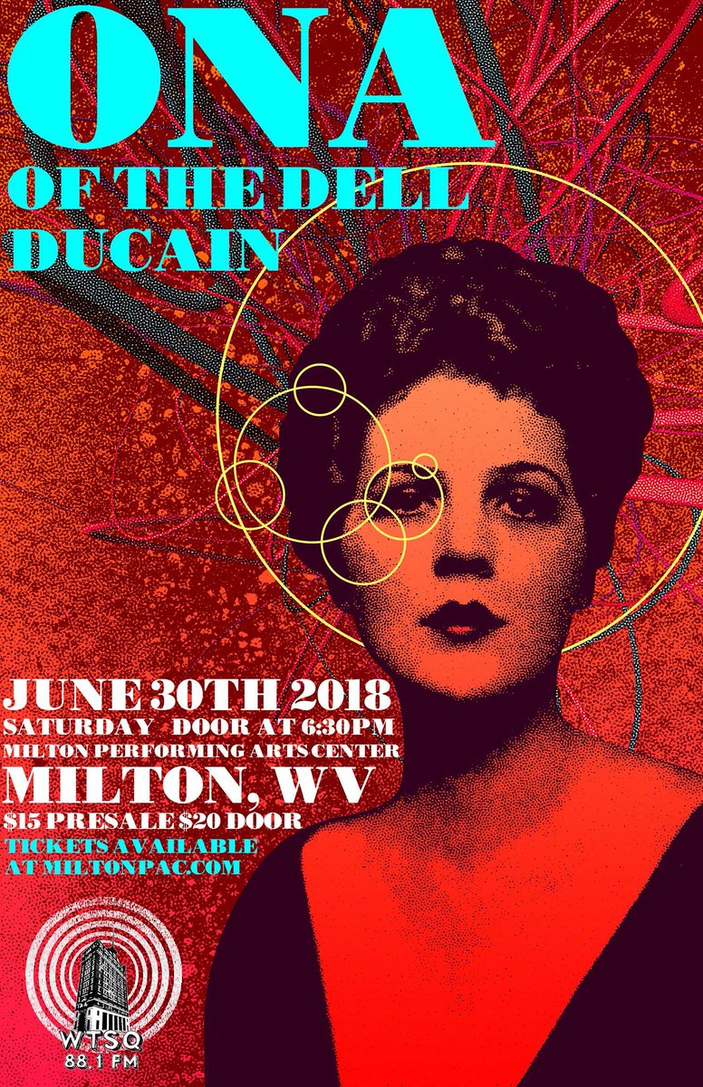 SATURDAY. Milton,WV with Ducain and Of The Dell. 6:30pm. 168tickets.com/tickets_venue.…