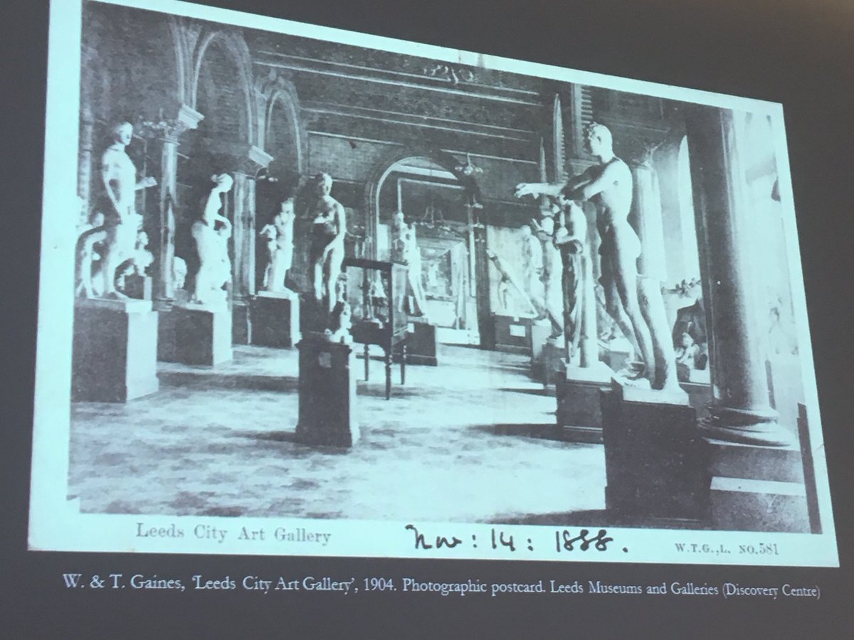 Leeds Tiled Hall cafe c1900 - the sculpture hall in @DrRebeccaWade’s keynote #summersymposium