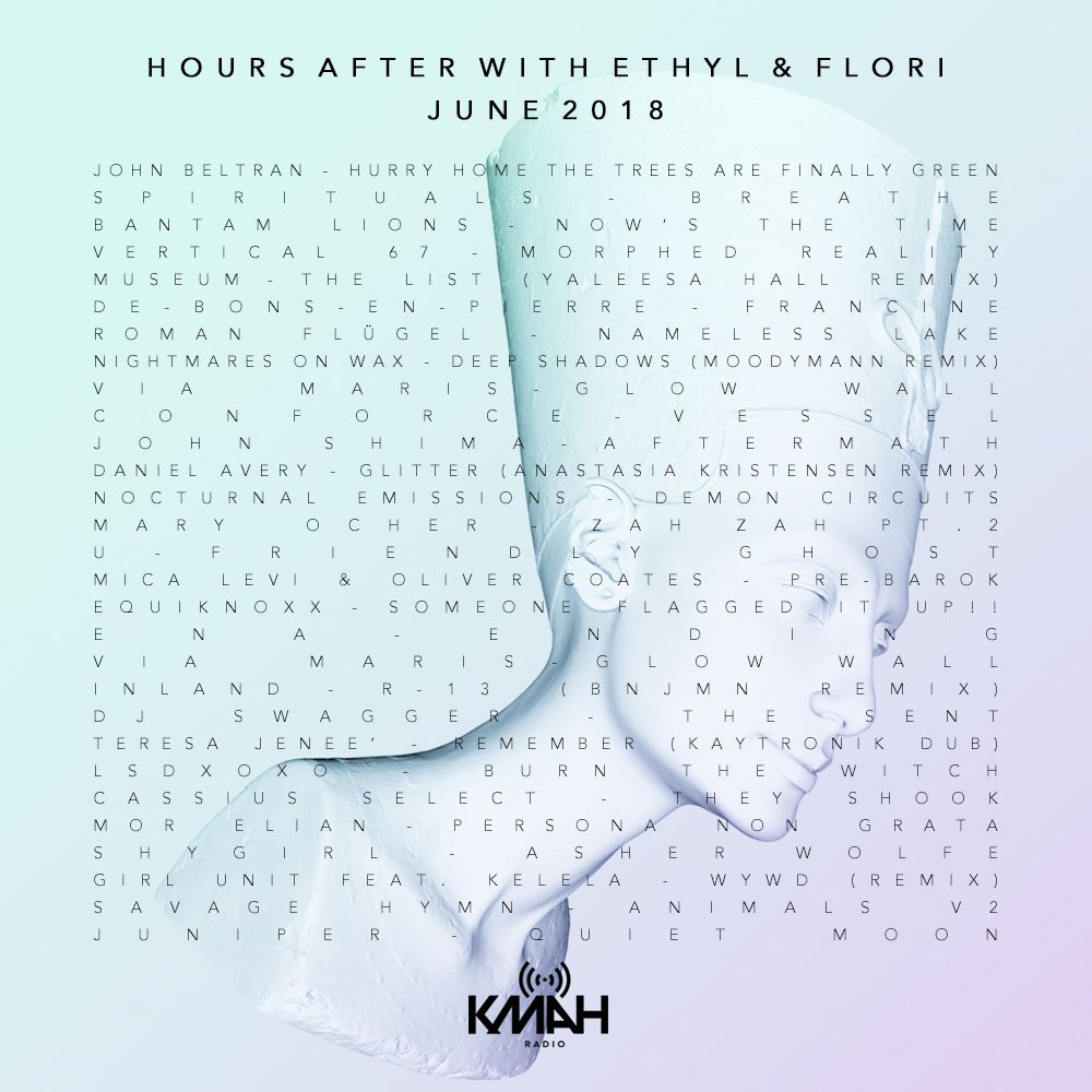 Full tracklist for this month's show, which can be streamed here -
mixcloud.com/kmahradio/hour…