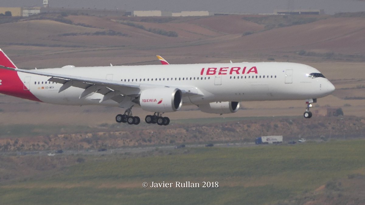 JavRullanRuano's tweet image. Delivery flight #A350iberia en Barajas bienvenido!