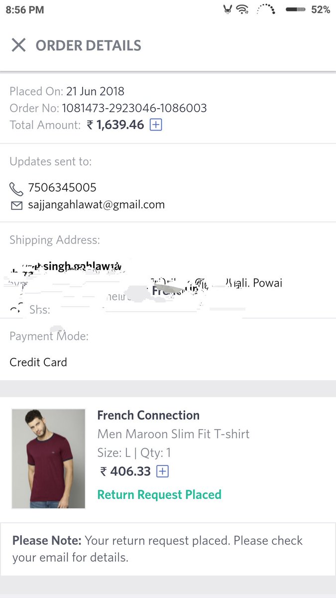 Myntra Hello Luther That Really Sounds Sad Could You Please Share Your Order Number And The Registered Email Id With Us So That We Will Be Bale To Help You