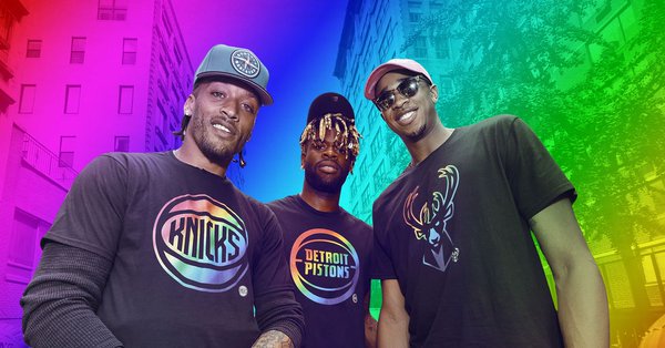 gershbasketball's tweet photo. Proud of @Michael8easley + @Johnhenson31 supporting @ReggieBullock35 and celebrating #Pride in New York this weekend @NBA #TeamTandem https://t.co/6Q8e3baBIi