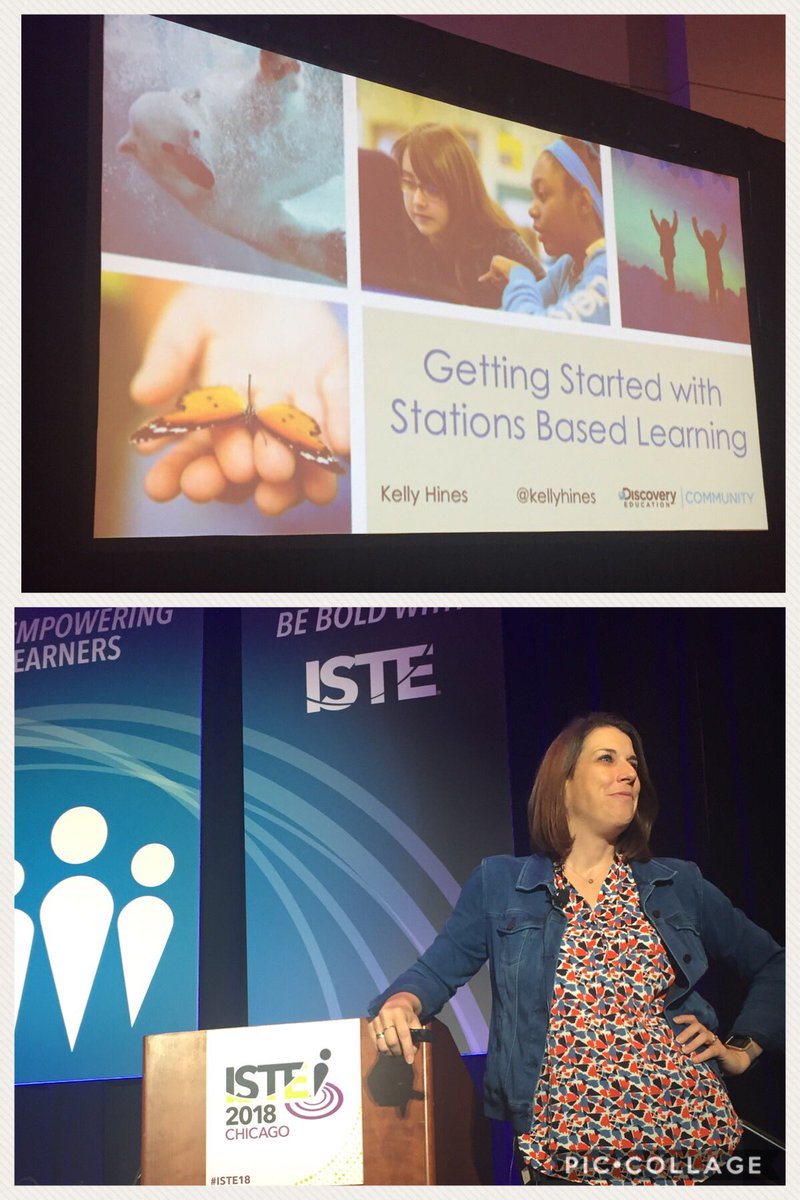scottburns25's tweet photo. Packed House for @kellyhines Stations Based Learning this morning #ISTE2018 #DENPD https://t.co/RisgvZG9Gb