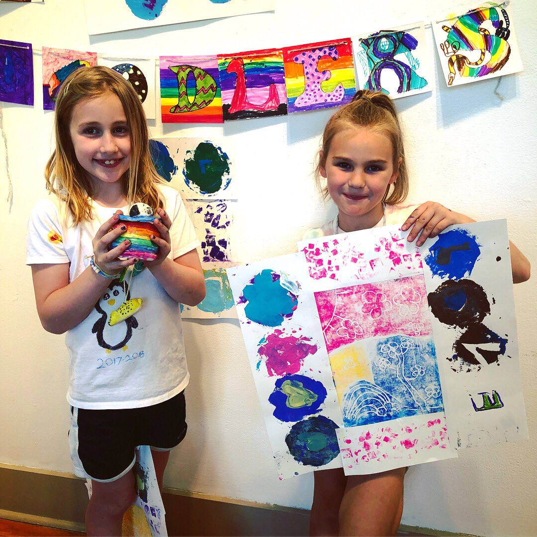 Every Friday our talented campers show off their masterpieces during their Friday Art Party in our galleries! Parents, grandparents, family and friends are all welcome! Register now for Session D 7/2-7/6 (no 7/4), campers will explore Art if America in honor of July 4! #artcamp