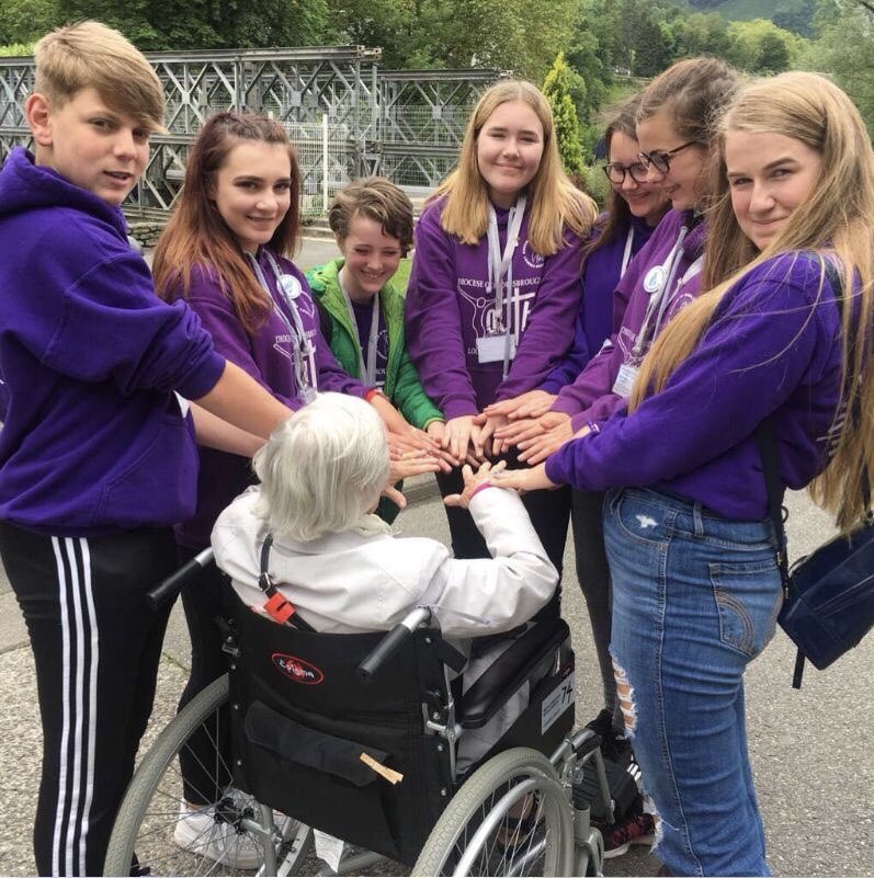 St Mary’s in Hull might win photo of the year for this corker! #middlesbroughyouthlourdes2018 #headsheartshands #dowhateverhetellsyou