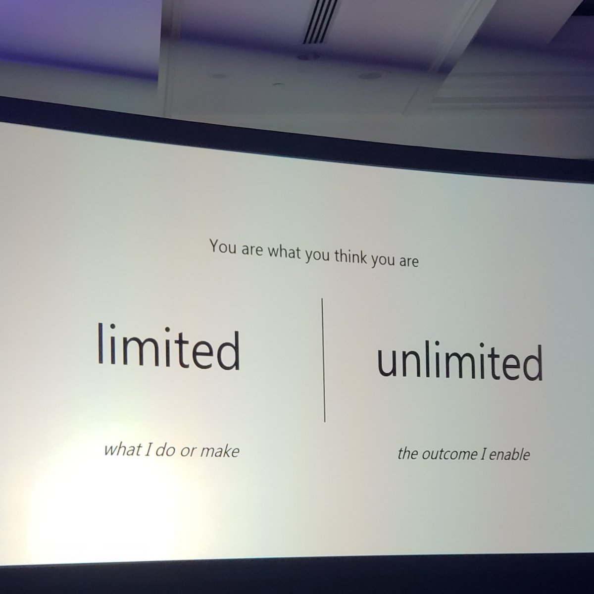 AmexBusiness's tweet image. &quot;We&apos;re very practiced in limited thinking. We really have to force ourselves into unlimited thinking, and you can do that by focusing on your mission.&quot; - @marcyshinder, @WeWork #SummitForSuccess