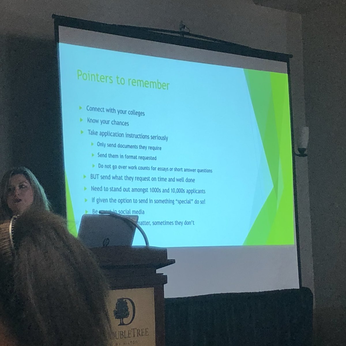 VoteJMA's tweet photo. Final things to remember when talking with students about college admissions: https://t.co/tByGHZwknt
