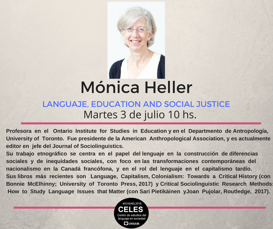 ⚠️En una semana arranca el #XVISAEL2018 
Estas conferencias plenarias te esperan el día martes 3 de julio. Son solo las primeras de una semana a pura lingüística.
Los esperamos en <a href="/unsamoficial/">Universidad Nacional de San Martín</a> 

<a href="/SocArgLing/">SAEL</a>