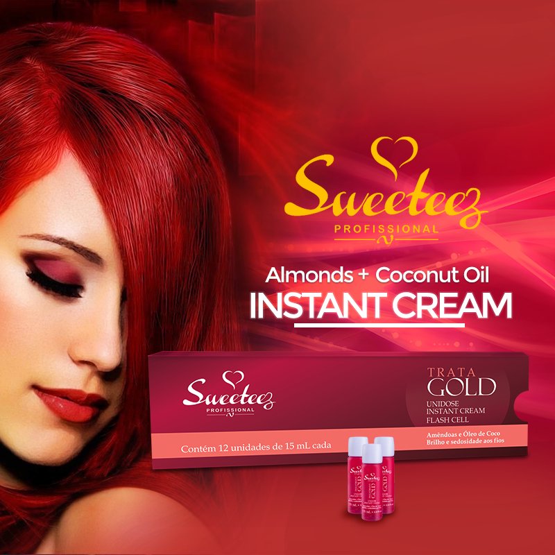 SweeteezPro's tweet image. #Sweeteez #InstantCream is the best solution to have beautiful hair !!!

Instant cream give your hair the #Smoothness and #silkness in a single ampoule.

It's formula enriched with #Coconut #Oil and #Almonds provide nutrition, 
softness and shininess.