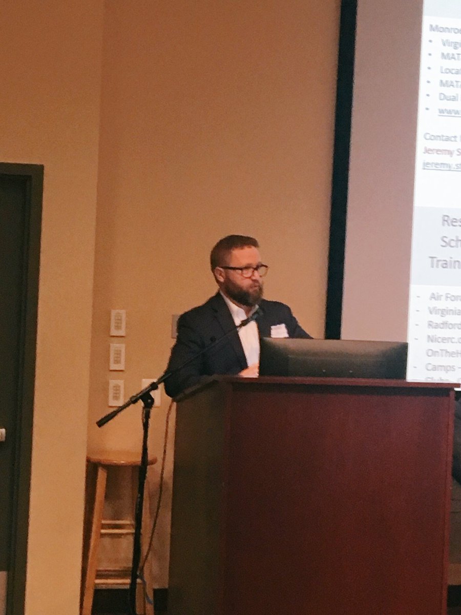 LCPS_CTAE's tweet image. Jeremy Staples shares the #LCPSCTE teacher perspective on current plans &amp;amp; efforts to prepare students for pathways into cyber jobs at #MATA #LCPS19 #GMU #VACYBER