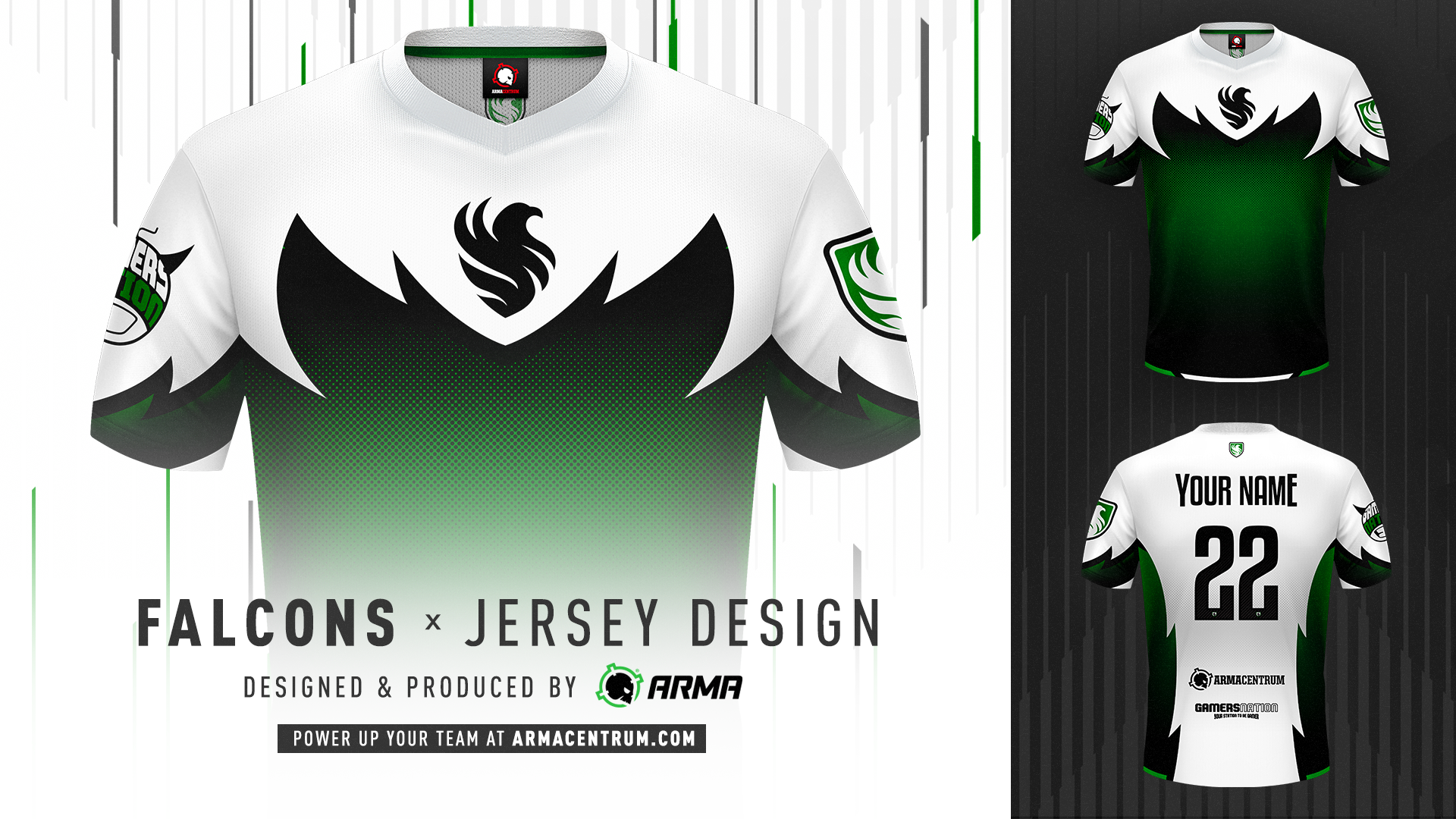 ARMA on X: Introducing @FalconsEsport Pro Jersey, designed and produced by  ARMA. Power up your team at    / X