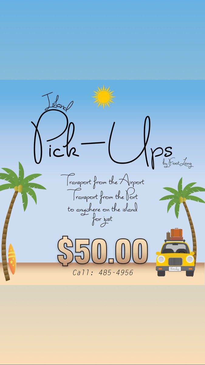 Three_EventsTT's tweet photo. Yuh living by faith and not by sight for your Bago rides? 
🗣ISLAND PICK-UPS by FOOTLONG is here to help!
CALL or WA! +1868-485-4956
Services available from Wednesday 27th June TILL! 😎
Only $50.00 
#IslandPick_Ups
#FootlongToTheRescue
#DontBeStranded https://t.co/0nH4YgB9Qn