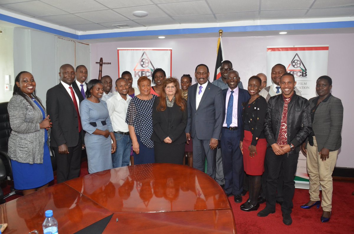 InfoKfcb's tweet photo. Earlier today, @InfoKfcb management led by the CEO, @EzekielMutua held a quarterly meeting with the Board’s Film Examination and Classification Officers. Top of the agenda was enhancing service delivery.@NellyMuluka @AyayaVincent @amondioginga @kasukubg @Khagali_M #KFCB2018 https://t.co/rUnkp8hjvi