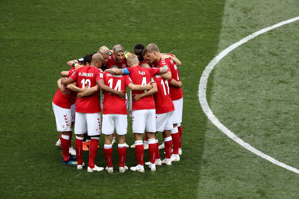 Pschmeichel1's tweet photo. Denmark are heading to the @FIFAWorldCup knockouts! #WorldCup #ForDanmark https://t.co/Sj888fWHoi