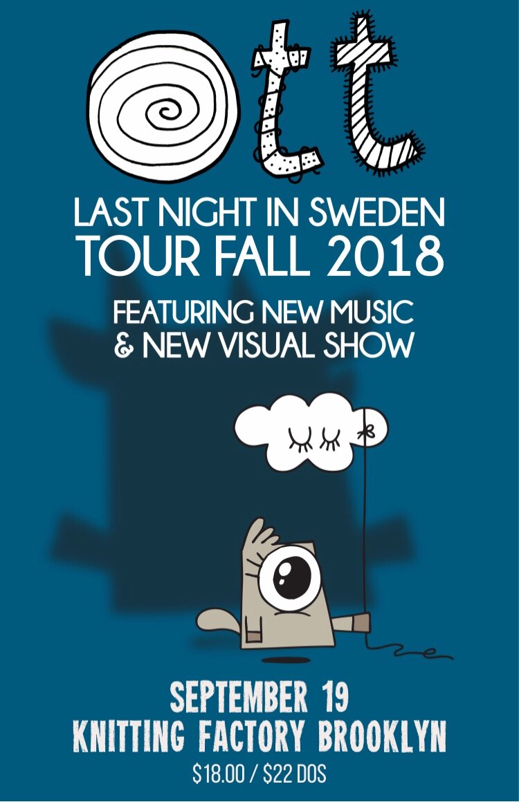 KnitFactoryNYC's tweet photo. **Just announced** British psychedelic dub producer @Ottsonic’s “Last Night in Sweden” September 19th at #Knitbk! ✨🌥

Tickets on sale Friday, June 29th! https://t.co/CyCMgO1ZyE