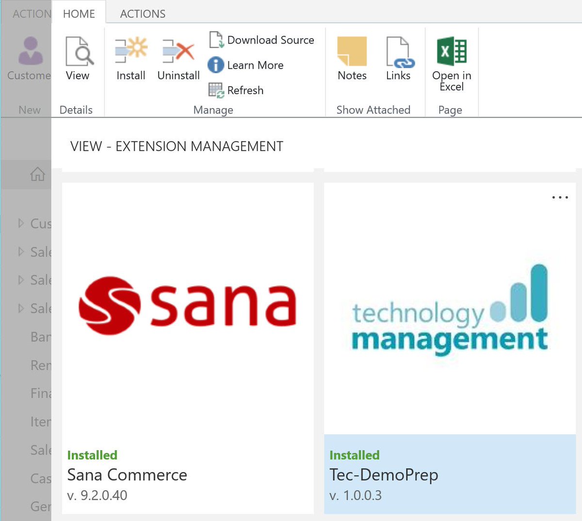 JamesCrowter's tweet photo. Congrats @sanacommerce for publishing a V2 extension for #MSDyn365BC, another ISV where its easy to include them in every demo, dependent extension built to complete integration #ThisIsTheFuture, #BringItOn https://t.co/3EnMKeOQ1M