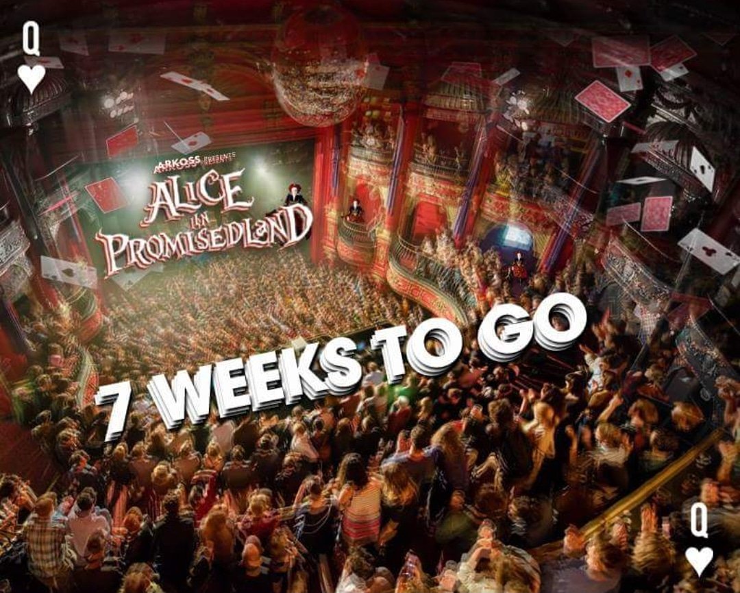 Only 7 weeks to go !!
Tickets with NO BOOKING FEE click here: bit.ly/ALicesite
#aliceinpromisedland