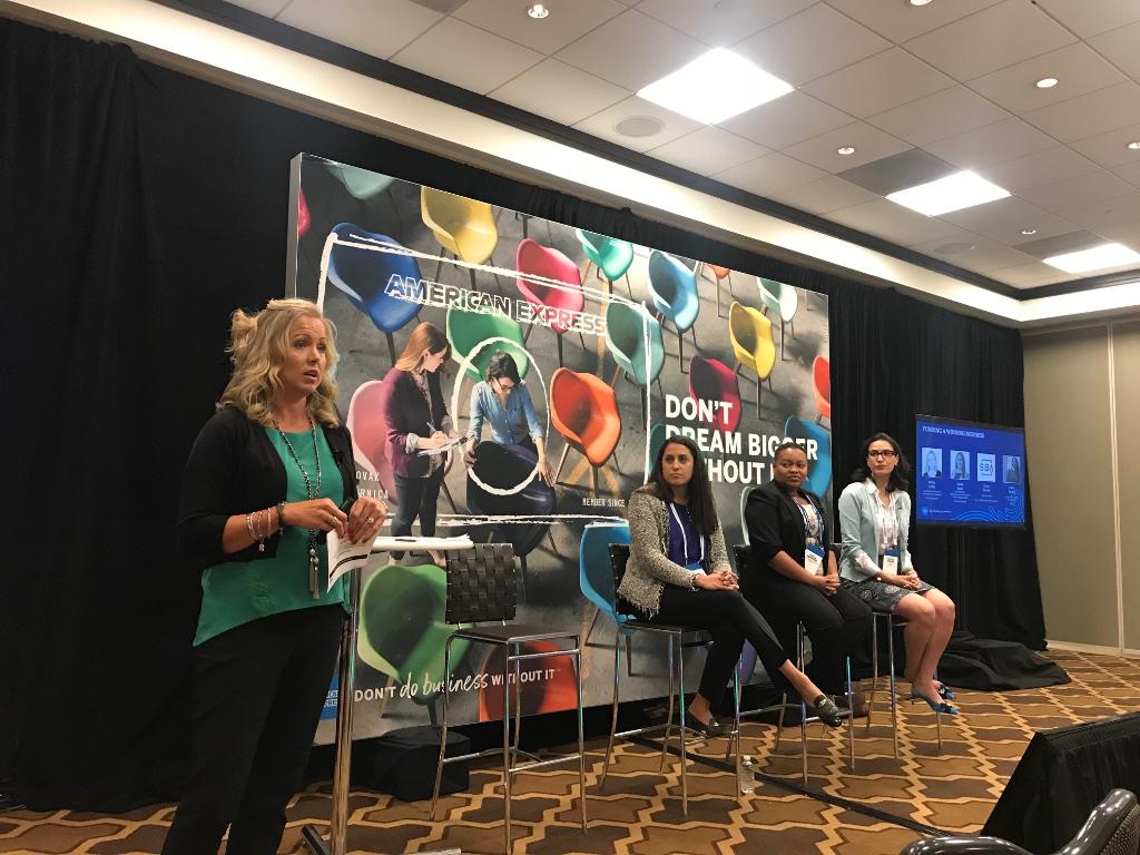 DunBradstreet's tweet image. .@ColleyAm1 moderating the &quot;Funding a Winning #Business&quot; panel at @AmexBusiness’s #SummitForSuccess!