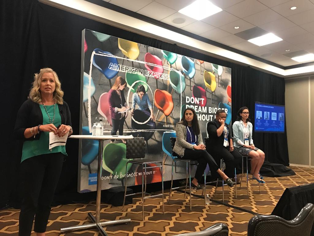 DunBradstreet's tweet image. .@ColleyAm1 moderating the &quot;Funding a Winning #Business&quot; panel at @AmexBusiness’s #SummitForSuccess!