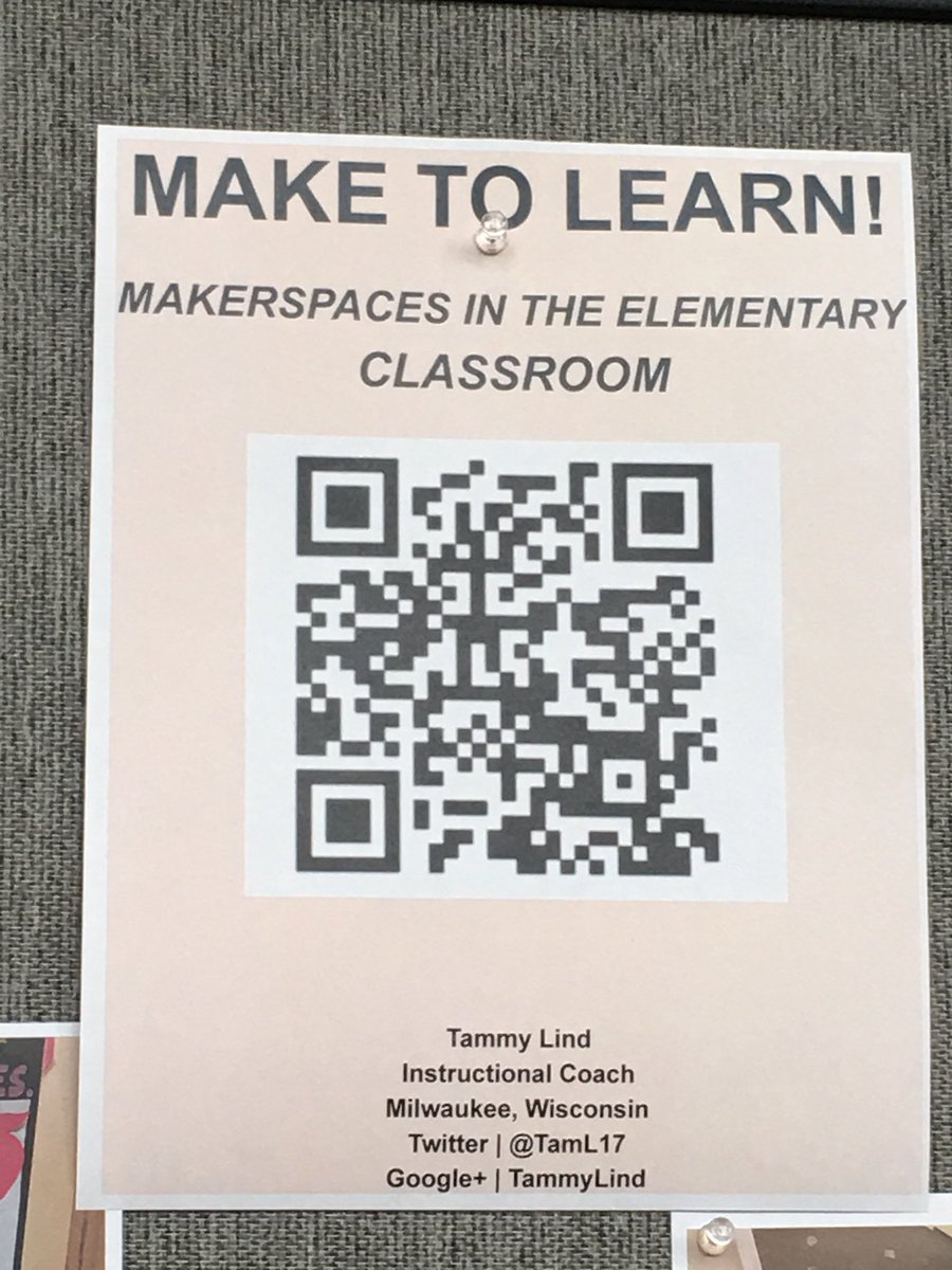 mariat531's tweet photo. Day 3. Off to a great start @iste Learned from @Taml17 Make to Learn! Poster about Makerspaces.  @Lety_Ocana @McDougleKISD @KleinISD @KISD_Multling #everystudent # studentchoice #personalizedlearning #promise2purpose #2018-2019goal https://t.co/p745A6Xx4X