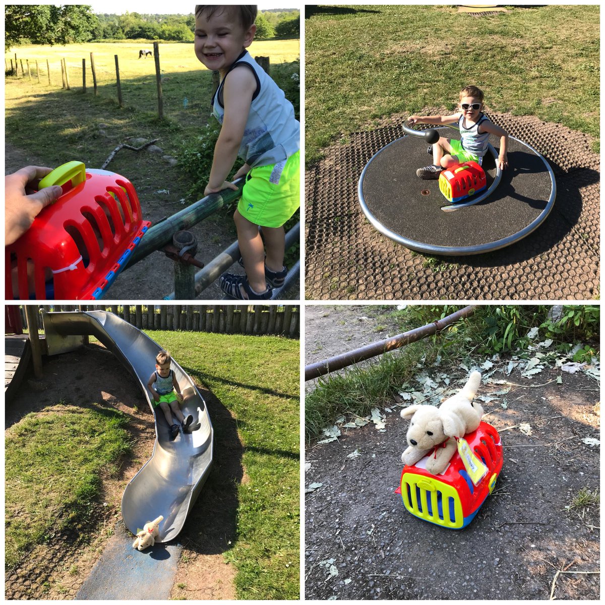 MBolt85's tweet image. ⁦@BGrovePrimary⁩ Alfie taking Floppy out, on an adventure 😁😎