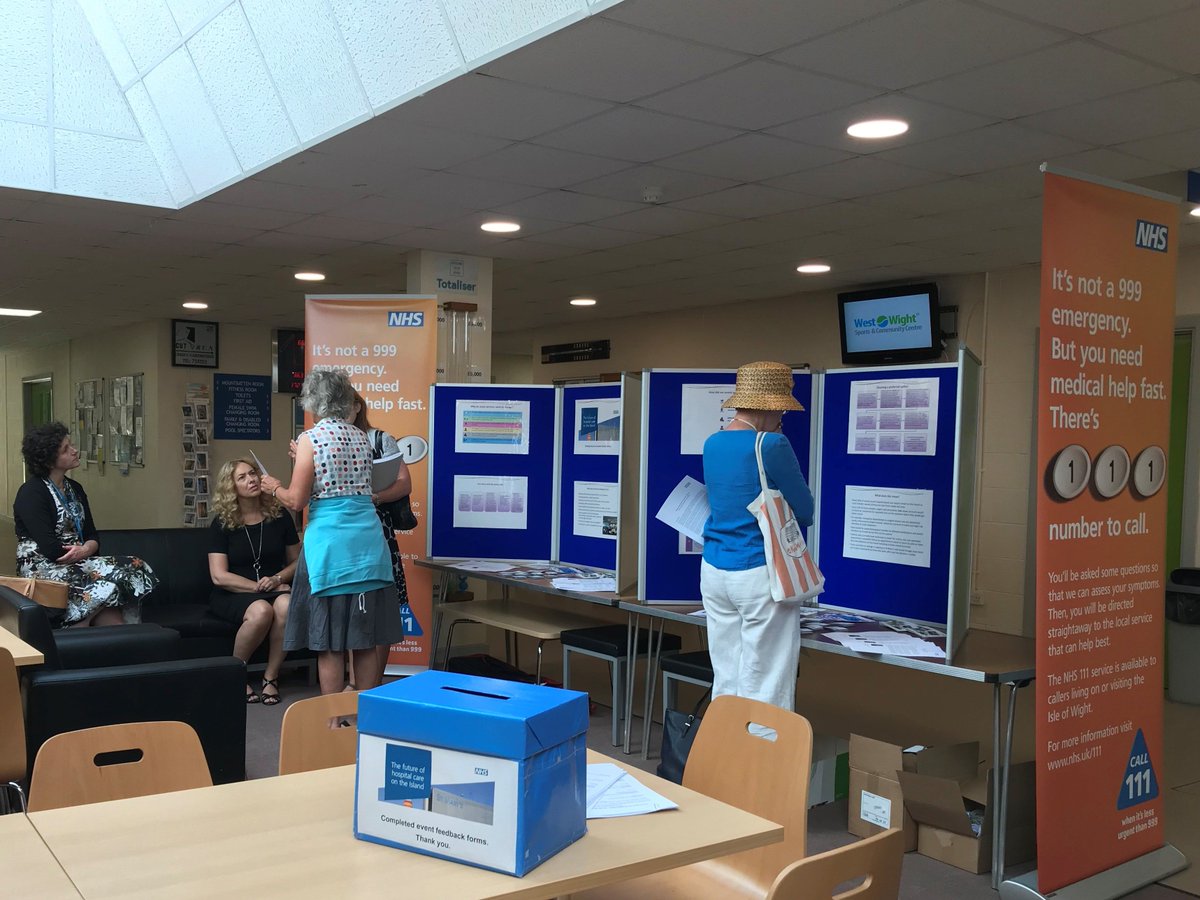 MyLifeAFullLife's tweet image. We're at West Wight Sports &amp;amp; Community Centre in Freshwater NOW (26 June) and until 7pm answering your questions about the future of hospital care on the Island.  It's nice and cool in here so come and join us if you want to share your views, find out more or have a question.