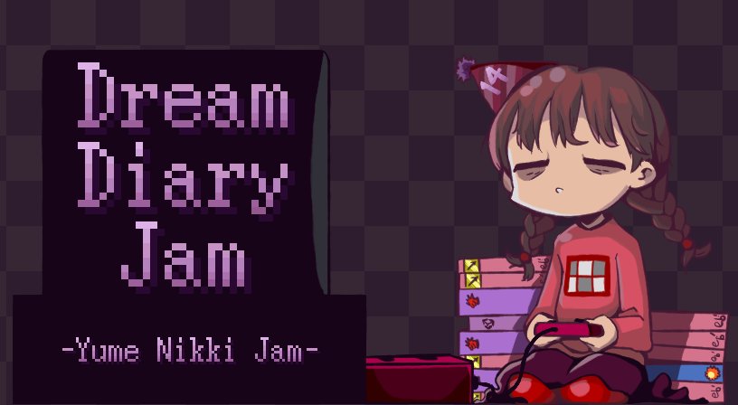 DreamDiaryJam's tweet photo. #dreamdiaryjam is over! Thanks to everyone who participated- whether you finished a game or just tried something new I'm proud of you! And thanks to everyone who hung out with us in the Discord and made the jam fun!

Make sure to go play the 30 entries! 
https://t.co/Q2vCVL6jbI https://t.co/XmoyLtgHLx