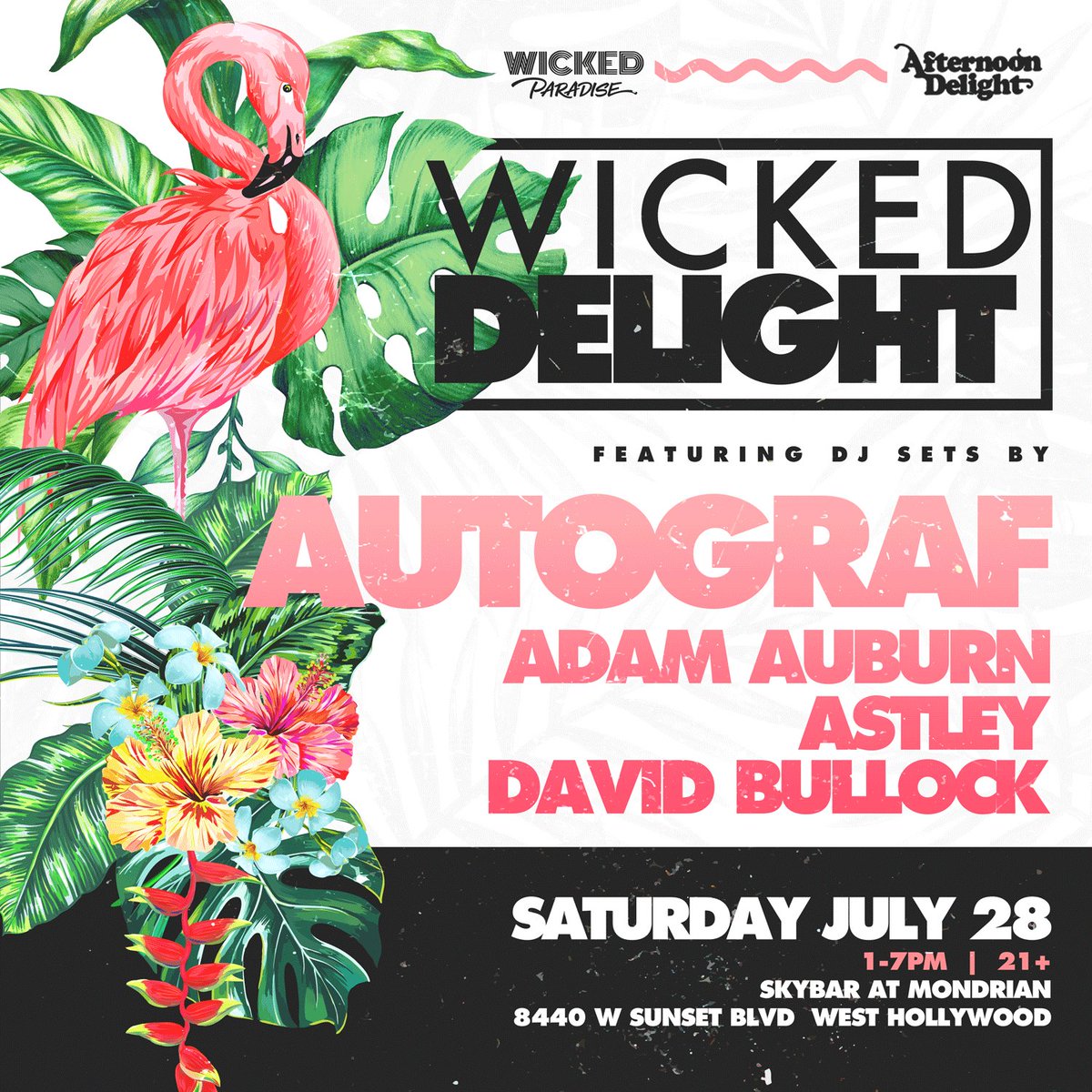 TomAstleyW's tweet image. S U P A hot fire! 🔥@wckdparadise 7.28 ft. @AutografMusic + selectors @adamauburn, myself &amp;amp; David Bullock warming up the dance good and proper at @skybarla 🌴 

#wickedparadise #wickeddelight #skybarla

TICKETS - ticketf.ly/2lq11Tg