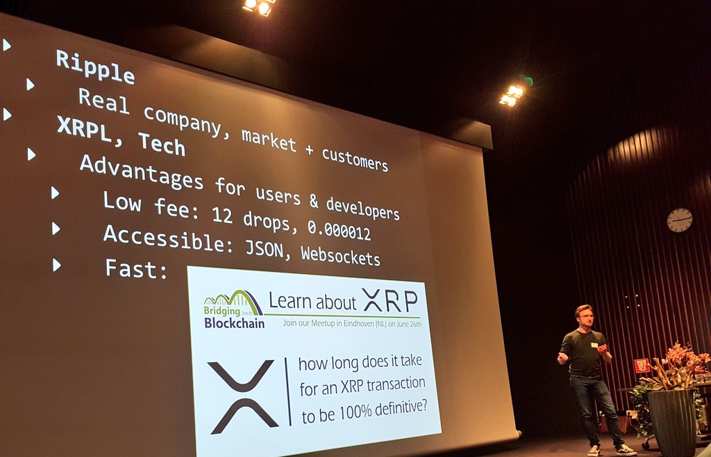 Minha Lee (@minhappylee) on Twitter photo ~4 sec for #XRP transaction to be 100% definitive <a href="/WietseWind/">WietseWind (🪝🛠 @ Xaman®, XRPL & Xahau)</a> on #Ripple. #Blockchain #Eindhoven meetup <a href="/TUeindhoven/">TU Eindhoven</a> ~4 sec for #XRP transaction to be 100% definitive <a href="/WietseWind/">WietseWind (🪝🛠 @ Xaman®, XRPL & Xahau)</a> on #Ripple. #Blockchain #Eindhoven meetup <a href="/TUeindhoven/">TU Eindhoven</a>