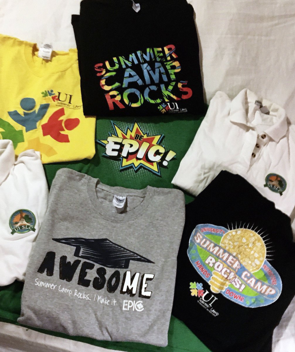 UI_EDU's tweet photo. Here's a photo sent in from Associate Solutions Manager, Tamu Thomas Walker. These are "vintage" t-shirts, as she likes to call them, going all the way back to 2010! #PCGEducation https://t.co/iu9SpnJpG6