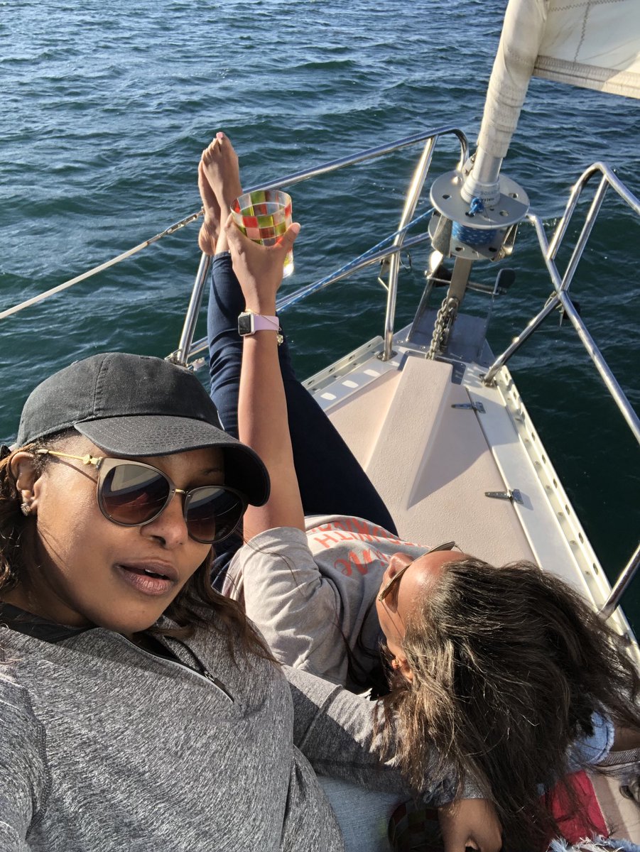 Just sailing the Pacific! Perfect day of learning and fun with coworkers and friends! Much needed bonding time and reflection! #sunsetsail #sipandsail #treasuredmoments #livelaughlove #bosschics