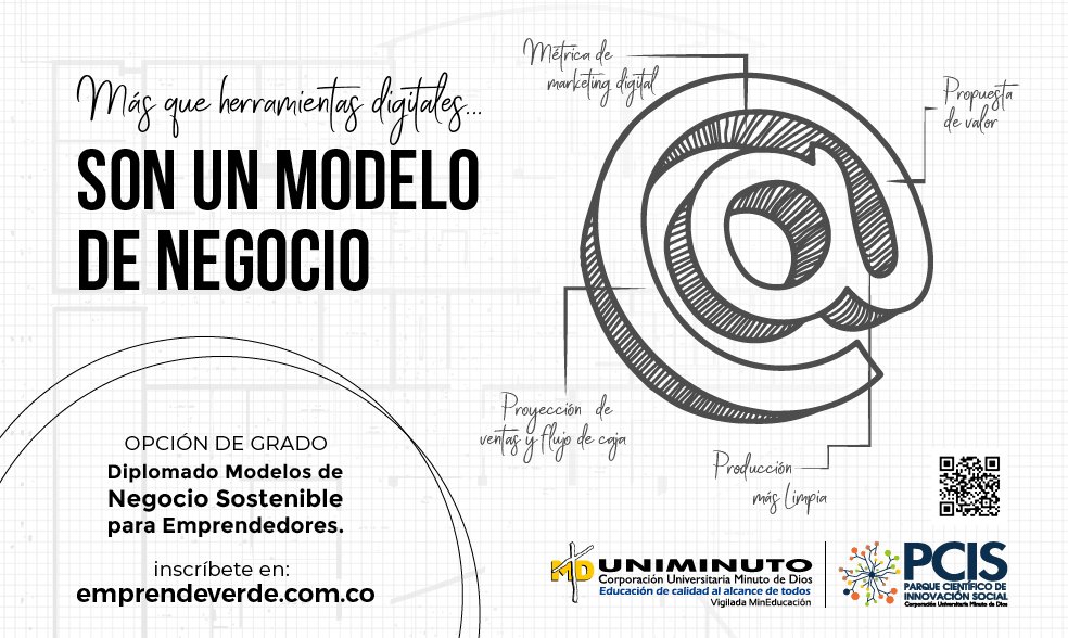 PCIS_UNIMINUTO's tweet photo. ¿Siempre tuviste una idea de negocio? Con el diplomado "Modelos de Negocio Sostenible para Emprendedores" aprende cómo desarrollar el emprendimiento que creaste, por medio de módulos prácticos que permiten potenciar tu idea de negocio.#ModelaTuModelo aquí: https://t.co/nUrKmno7mT https://t.co/Yi4evptlW6