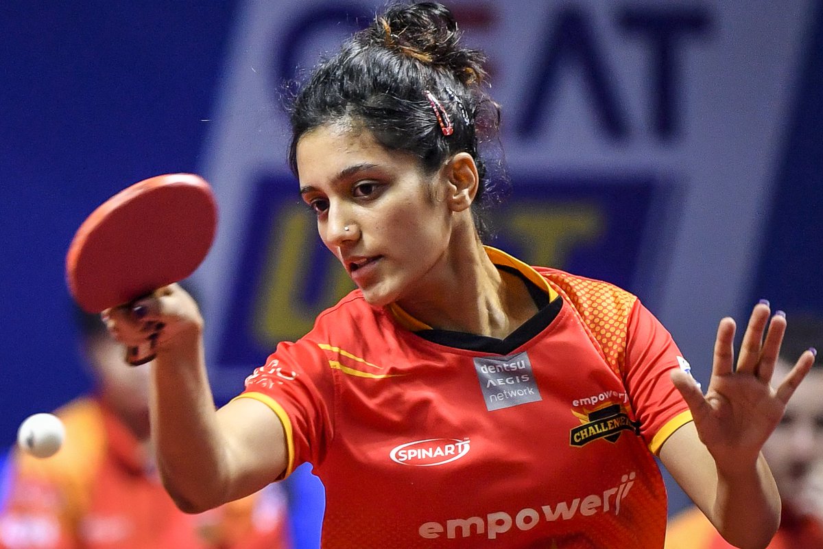 TTChallengers's tweet photo. Strong fight put up by Divya Deshpande in Game 3.
Diaz wins it with the Golden Point.

Tie Result:
DS 1⃣5⃣ - 6⃣ EC

#DSvEC #EmpowerjiChallengers #EmpowerTheJi #UpTheGame #EasyEndsHere https://t.co/Ppcq6KwzTg