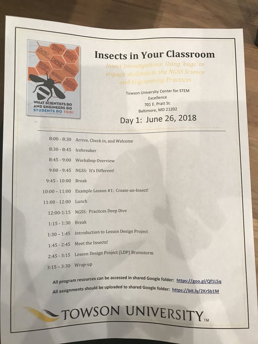 kellprice14's tweet photo. Towson University STEM training on insects in the classrooms and NGSS, in the city. #NGSSstandards #insects #thatsmyMurraytheMayfly #greenschool @JMartinPSES @PotSpringEl @BCPSSci @OfficialNGSS @GIS_Cromwell https://t.co/p7Qg4646yW