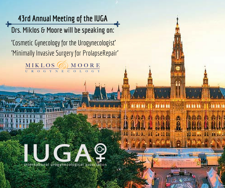 miklosandmoore's tweet photo. #MiklosAndMoore have arrived in Vienna for the Annual Meeting of the #IUGA! They will be speaking on 'Cosmetic Gynecology for the Urogynecologist' & do a workshop on laparoscopic & robotic #sacrocolpopexy explaining 'Minimally Invasive Surgery for #ProlapseRepair.' #pelvichealth https://t.co/kSUoahSqXh