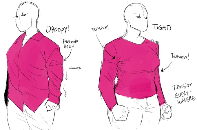 some clothing folds pointers for an ask on tumblr
Tbh im p bad at it myself, so if anyone has pointers for meee ;^)b 