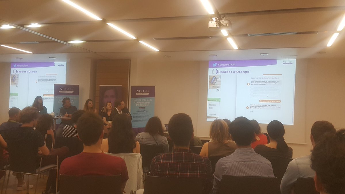 DataNeoma's tweet photo. #LT "Pas d'IA sans stratégie digitale derrière" - @MarquaySeverine, Augmented Customers' Relationchip chez @Orange
#ParlezvousRobot #Chatbot #IA https://t.co/0DftXNo6sg