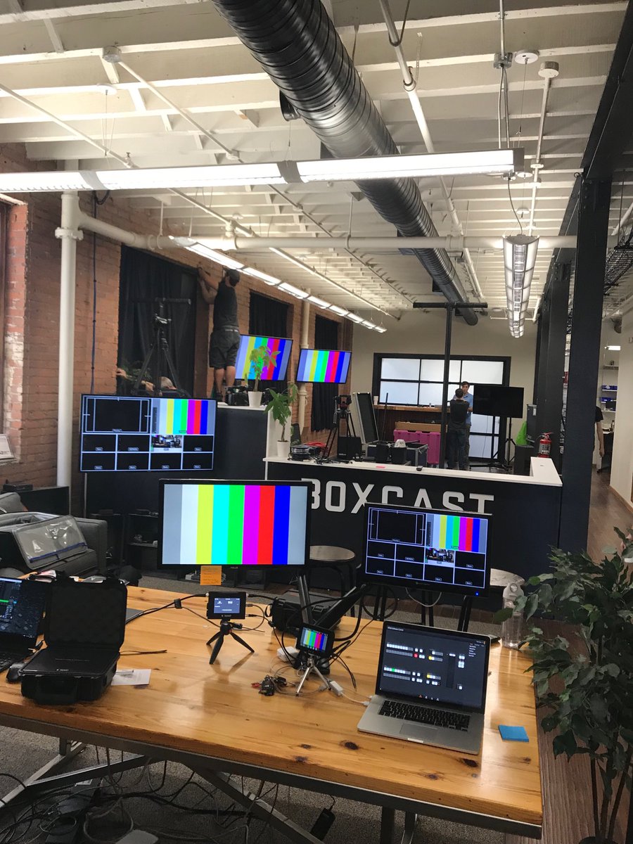 BourkePR's tweet photo. Getting ready for the big event! #BoxCasterPro #livestreaming #boxcast @BoxCast https://t.co/AfLilzLOGZ