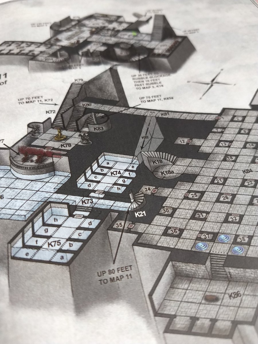 Two interior maps of Castle Ravenloft from the Curse of Strahd hardcover .....