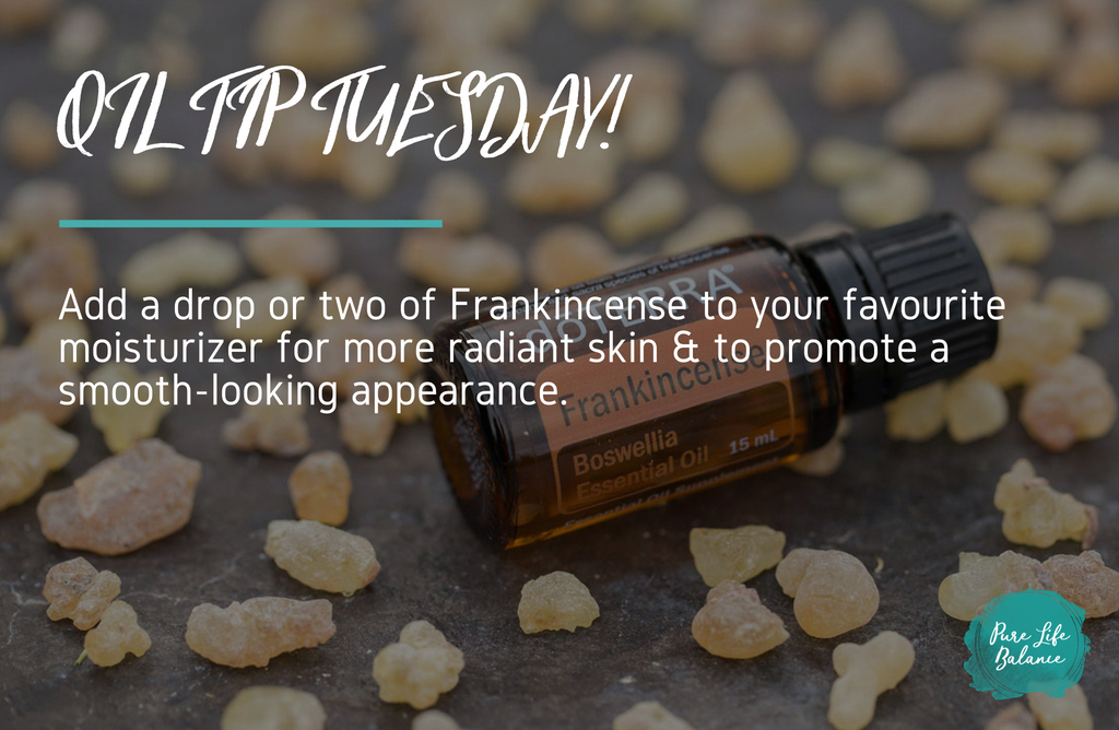 PureLifeBalance's tweet image. #OilTipTuesday!

Summer is harsh on your skin. Between the sun and the heat, it can get dry &amp;amp; cracked.
Add a drop or two of #Frankicense for radiant skin. :) 

Send in your tips so we can feature them on #PureLifeBalance!