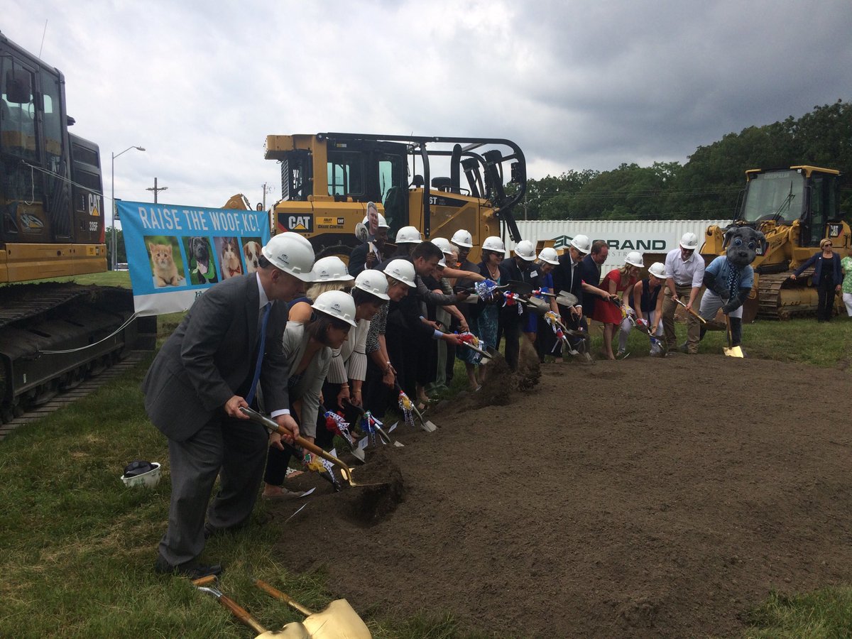Groundbreaking for KC’S new no kill animal shelter-Swope Park @KMBZradip