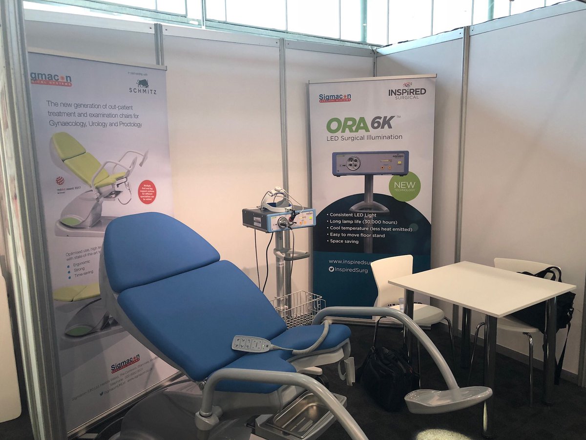 SigmaconUKLtd's tweet photo. We've had a lot of interest in our outpatient chair for prostate biopsy from @SchmitzSoehne and our surgical lighting solutions from @InspiredSurg. We hope you are enjoying BAUS 2018!

#BAUS18 #prostatebiopsy #endourology #surgicallighting #sigmacon #inspiredsurgical https://t.co/drpGySGL0M