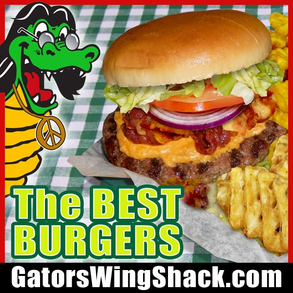 @GatorsWingShack
We Char Grill All Our Burgers, Chicken & Steaks!
THE BEST BURGERS IN THE BURBS!
VISIT: GatorsWingShack.com
#burgerheaven #bestburgers #wheresthebeef #burgerlovers #burgerporn #foodie #chifood #suburbs #eatlocal #openlate #delivery #carryout #yummy #delicious